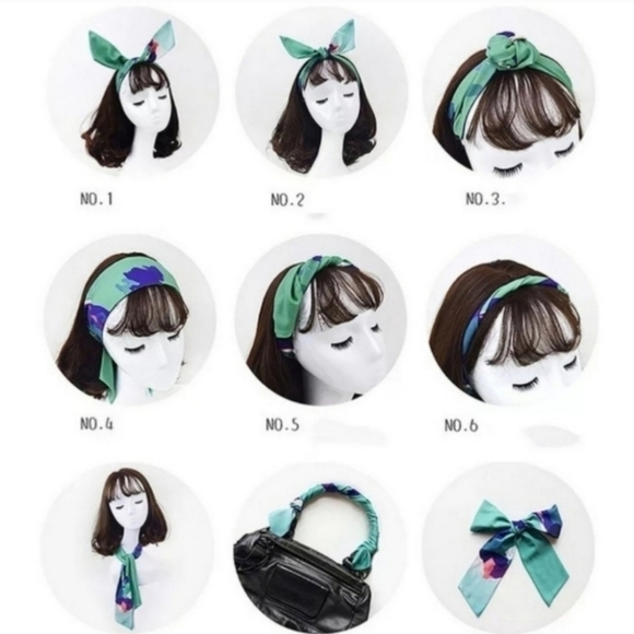 Chain Polyester Head Scarf - Picture 4 of 4